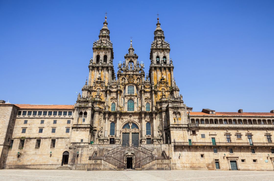 exterior de la catedral de santiago de compostela